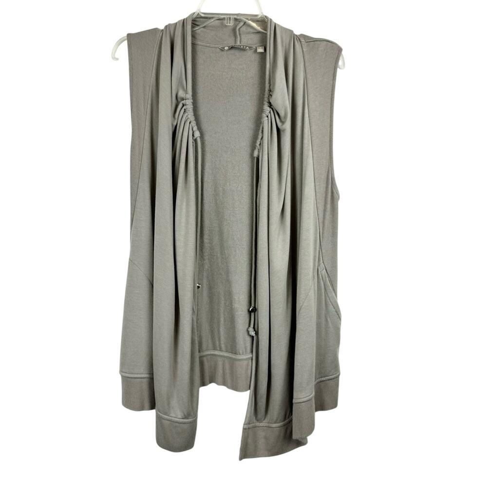 Athleta Mindsight Drawstring Open Front Long Line… - image 4